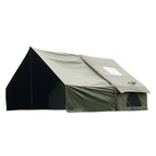 Large Luxury Inflatable Glamping Tent with Manual Hand Pump, Easy Setup 4 Season Anti-Snow Spacious Family Shelter, Weatherproof Air Tent for Outdoor Camping, Backyard Party & Wilderness Adventure