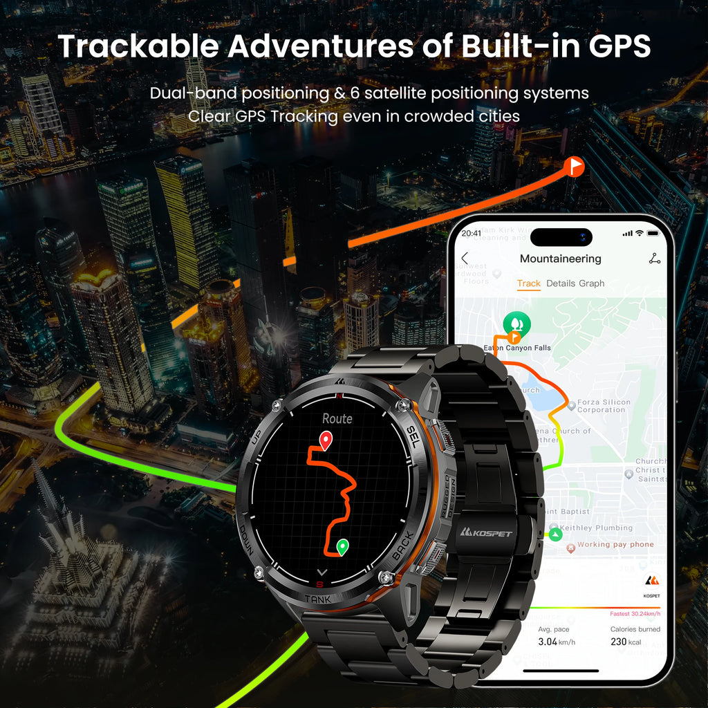 Ultra 2 GPS Smart Watches Men Compass Altimeter Barometric 5ATM IP69K Waterproof AMOLED Bluetooth Call Mens Watch
