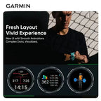 GPS 46mm Smartwatch 1.3" AMOLED Touchscreen Display Heart Rate Monitoring Training Metric Message Notice