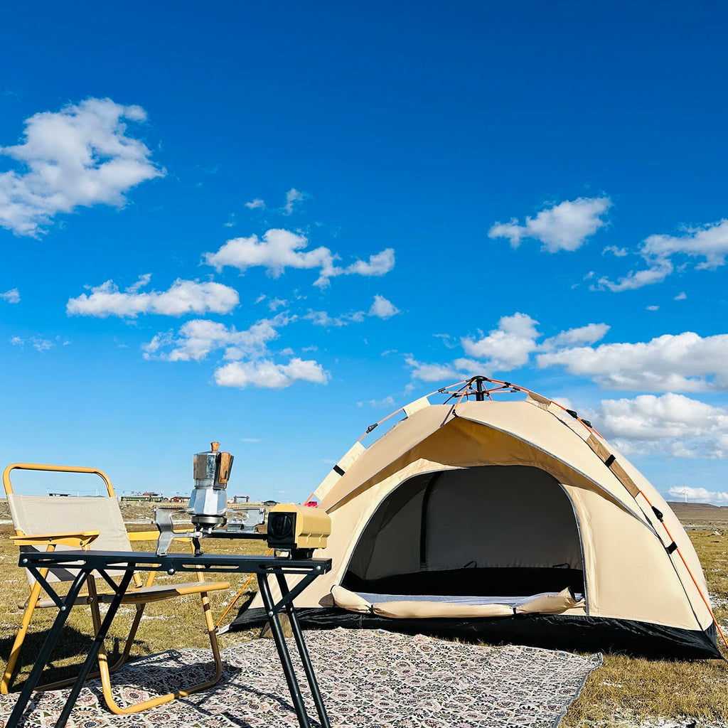 2-4 Person Automatic Pop Up Camping Tent, Instant Quick Setup Portable Windproof Tent, Lightweight Backpacking Shelter for Outdoor Travel Hiking Picnic