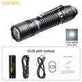 SC28 2800Lm Powerful 21700 Rechargeable XHP50B HD LED Type-C Flashlight Protable Torch EDC Flash Light IPX8 for Camping