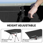 Folding Camping Cot Height Adjustable Ultralight Backpacking Cot Portable Outdoor Travel Camping Bed Tent Bed