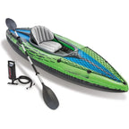 Inflatable Kayak: Includes Deluxe 86in Kayak Paddles and High-Output Pump – SuperStrong PVC – Adjustable
