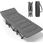 Camping Cot Comfortable with Pad Portable Folding Bed for Sleeping
