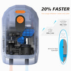 Electric Air Pump with Battery 7800 mAh 20 PSI Max Rechargeable 12 V DC Car Connection Pump for Boards, Surf Kite