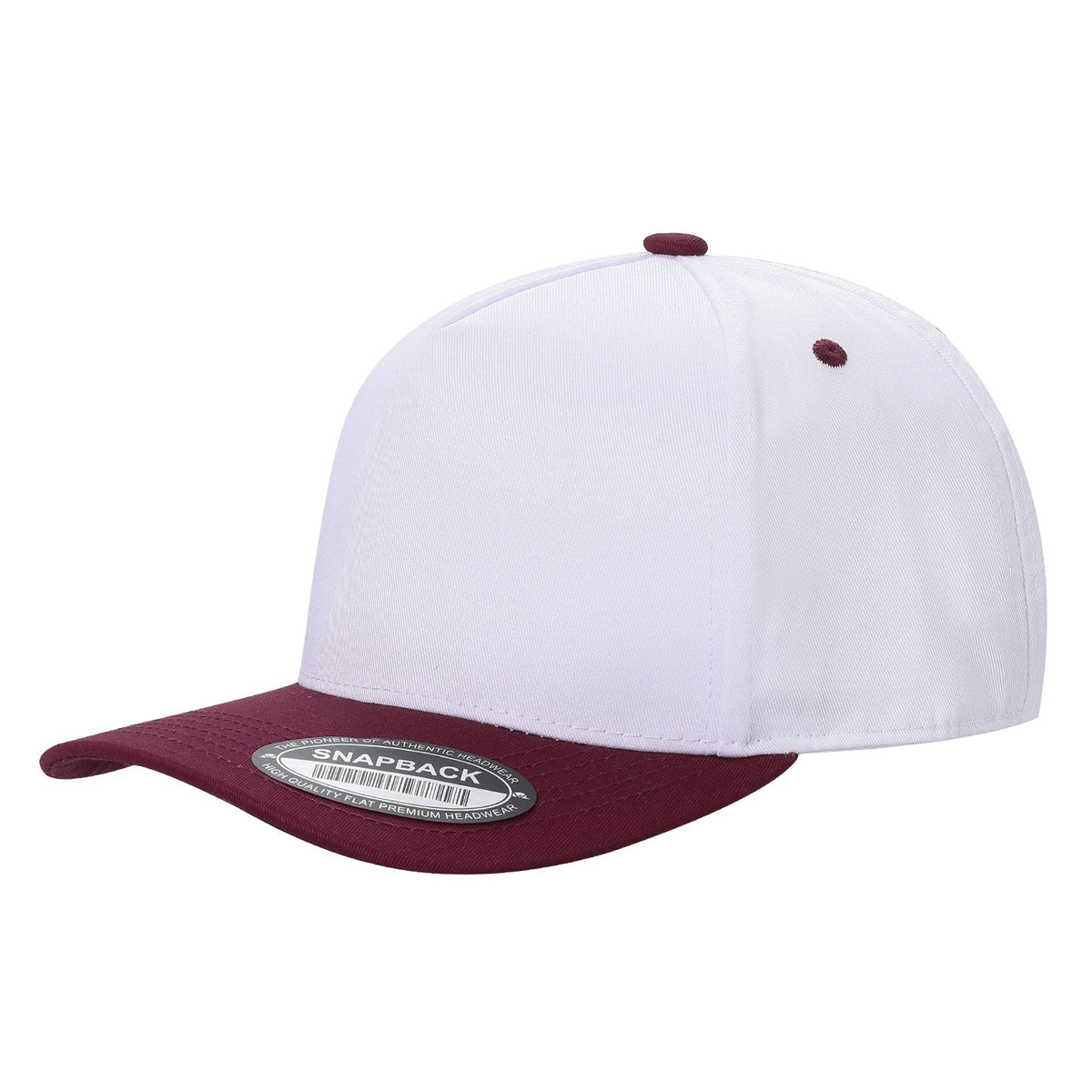 5panel Solid with Under Bill Colored Blank Caps Tcoa