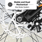Elecony 24 Inch Fat Tire Mountain Bike