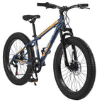 Elecony 24 Inch Fat Tire Mountain Bike
