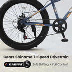 Elecony 24 Inch Fat Tire Mountain Bike