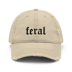 Feral Blackout Distressed Dad Hat