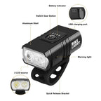 LED Bicycle Light Front USB Rechargeable 1000 Lumen Bike Front Lamp Mountain Bicycle Headlight Adjustable Lightness And Flashlight With Waterproof IPX5 And Large Capacity Battery
