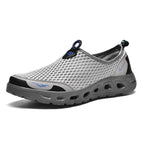 New Mesh Mens Aqua Shoes Outdoor Breathable Quick Dry Water Sneakers Light Anti-Skid Sport Footwear Comfortable Mesh Work Shoes Beach Swim Surf Shoes Water Shoes