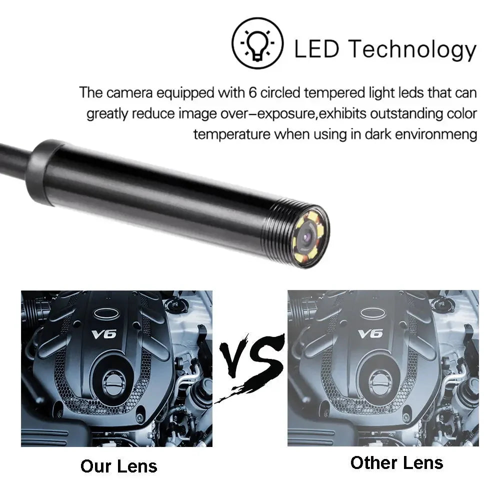 Dabfavshop Waterproof Endoscope Camera for Inspection